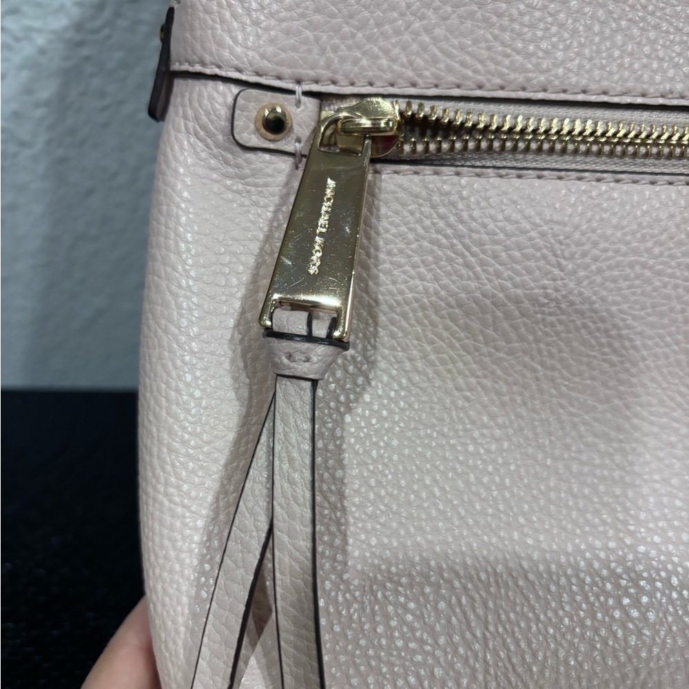 Michael Kors  Rhea Medium Slim Leather Backpack blush - Picture 4 of 7
